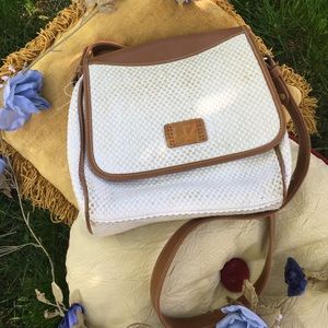 Vintage Liz Claiborne Weaved Satchel